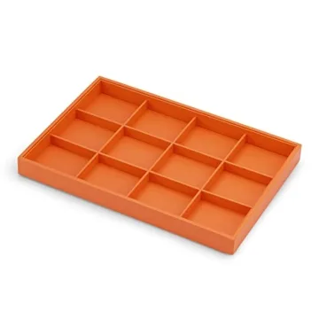 Oirlv Luxury Leather Jewelry Tray - Stackable Organizer