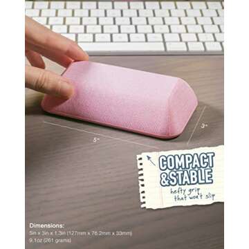 Smartish Magnetic Cord Holder - Bigger Cable Wrangler Organizer with Magnet Clips for Charger Management on Desktop, Nightstand, or Side Table - Holds 6+ Cables - I'm Blushing