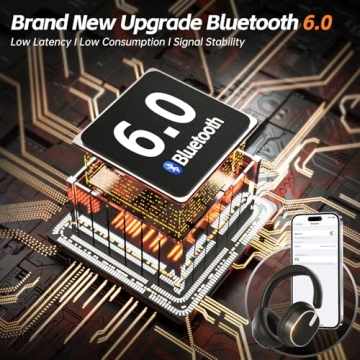 MMWOWARTS Bluetooth Headphones with 60-Hour Playtime