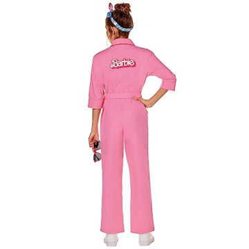 Spirit Halloween Kids Pink Power Jumpsuit Costume