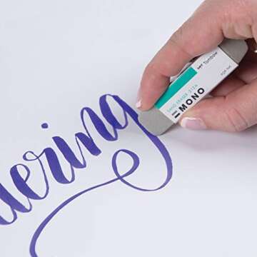 Tombow 57304 MONO Sand Eraser, Silica Eraser Designed to Remove Colored Pencil and Ink Markings