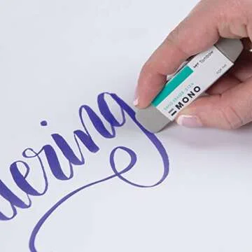 Tombow 57304 MONO Sand Eraser, Silica Eraser Designed to Remove Colored Pencil and Ink Markings