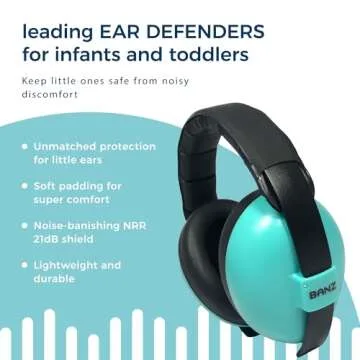 Banz Bubzee Baby Headphones for Noise Protection - Baby Ear Muffs, Newborn Infant & Toddler, 0 to 36 Months, Adjustable