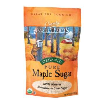 Coombs Family Farms Organic Maple Sugar – Pack of 3, 6-Ounce Each