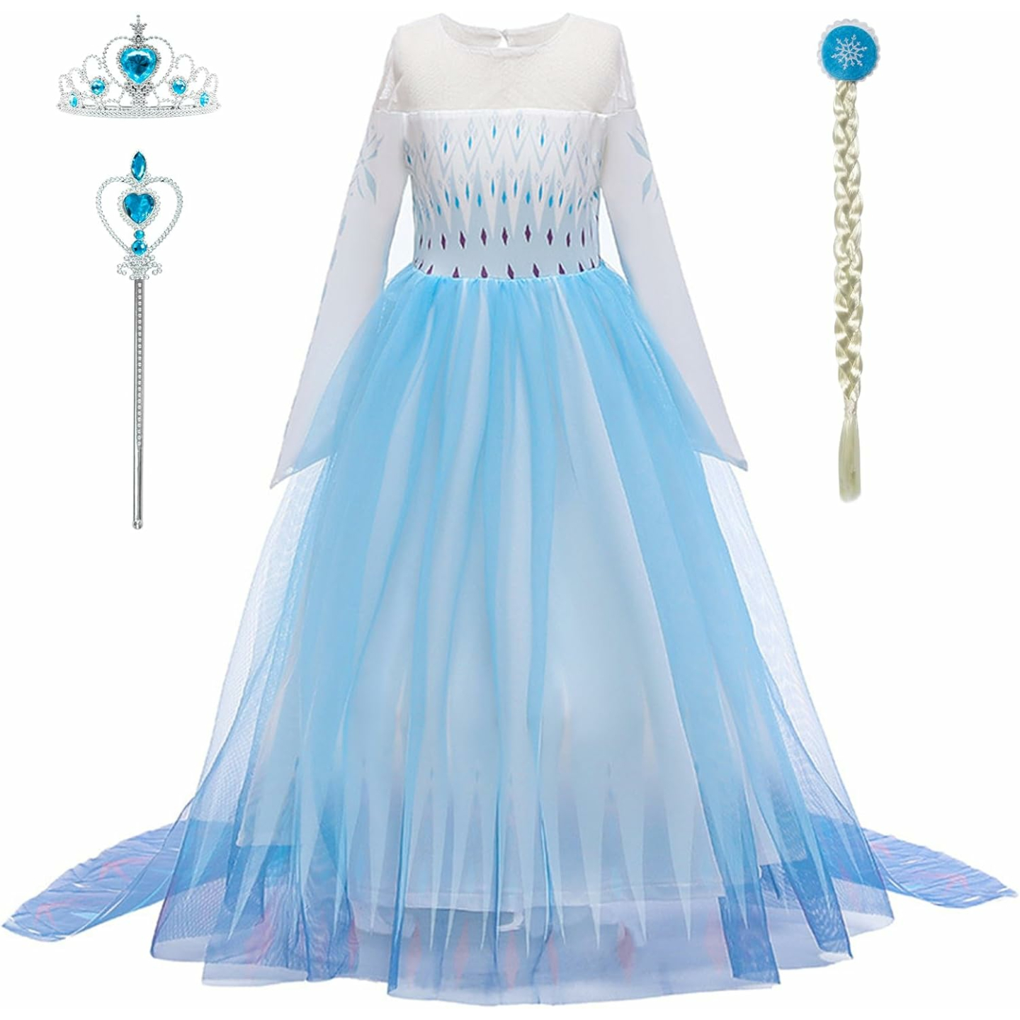 Princess Dress for Girls with Accessories - Dress Up Fun