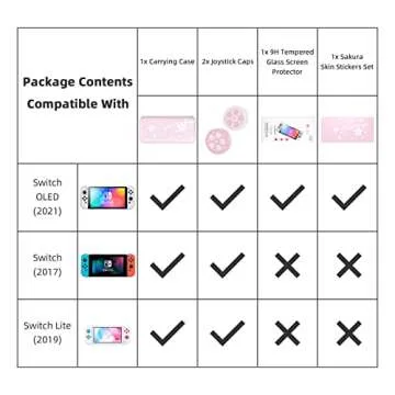 Mytrix Cute Carrying Case for Nintendo Switch OLED, Portable Hard Shell Pouch Travel Storage Bag for...