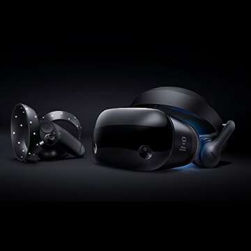 Samsung Hmd Odyssey Windows Mixed Reality Headset with 2 Wireless Controllers (XE800ZAA-HC1US)