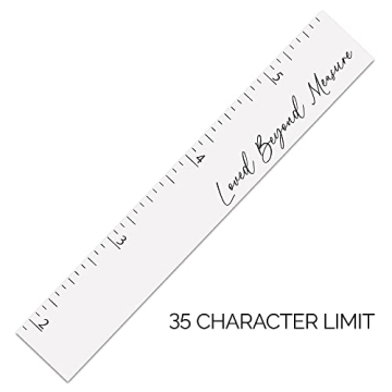 Personalized Wooden Growth Chart for Kids Handcrafted Wall Ruler