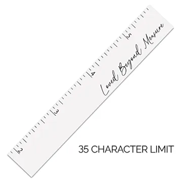 Personalized Wooden Growth Chart for Kids Handcrafted Wall Ruler