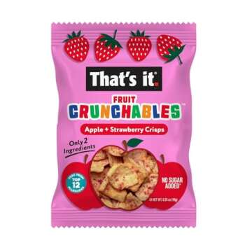 That's it. Fruit Crunchables Apple + Strawberry Crisps – Healthy 15-Pack Snack for Kids