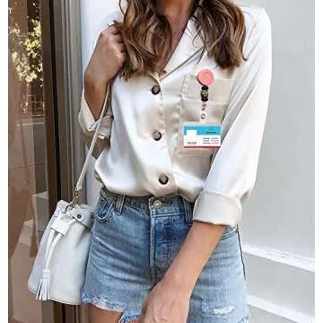 Cute Silicone Badge Holder for Doctors Nurses Teachers