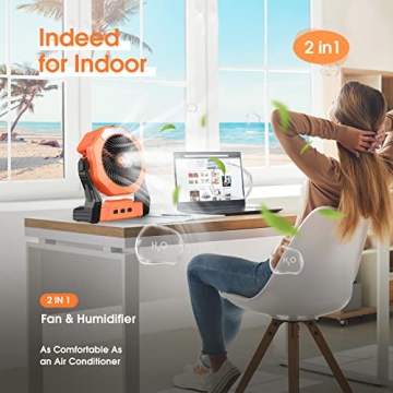 Ausic Portable Misting Fan for Summer Relief