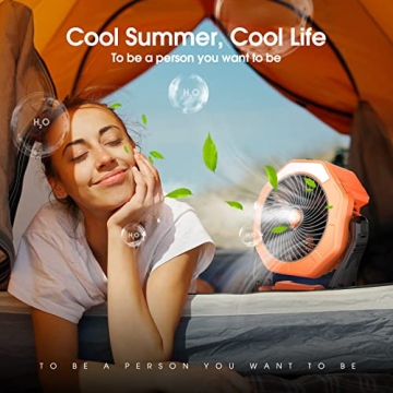 Ausic Portable Misting Fan for Summer Relief