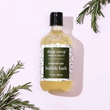 Deep Steep Bubble Bath Rosemary Mint - Soothing & Hydrating