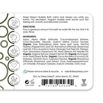 Deep Steep Bubble Bath Rosemary Mint - Soothing & Hydrating