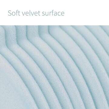 ManGotree Kids Velvet Clothes Hangers, Baby Childrens Hangers for Clothes Space Saving Non-Slip 15Pack (Blue)