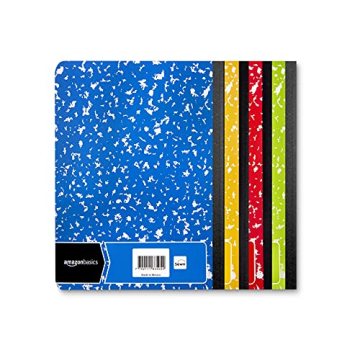 Amazon Basics Wide Ruled Composition Notebooks 4-Pack