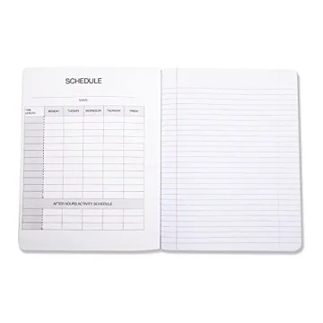 Amazon Basics Wide Ruled Composition Notebooks 4-Pack