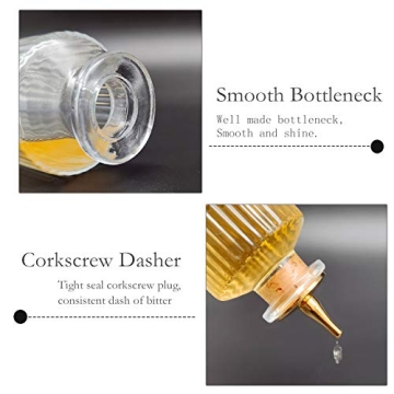 Elegant LINALL Bitters Bottle for Cocktails and More