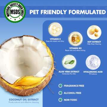 Paw Cleaner | No-Rinse Foaming Cleanser for Dogs Cats | 6.8 fl oz | Gentle and Safe | Pleasant Smell | Deep Clean Pet Paws | Bottle with Removable Soft Silicone Brush