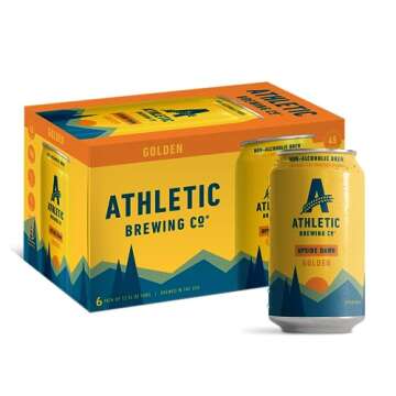 Athletic Brewing Upside Dawn Non-Alcoholic Golden Beer - 6 Pack Cans