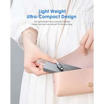 LENTION USB C Hub with SD Card Reader & USB Ports