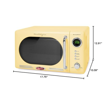Nostalgia Retro 0.7 Cu. Ft Microwave - Stylish & Compact