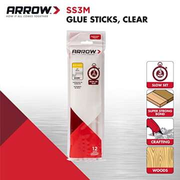 Arrow SS3M Full Size Slow Set Glue Sticks - Crafting and DIY Solutions