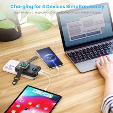 Magnetic Portable Charger 10800mAh Wireless Power Bank