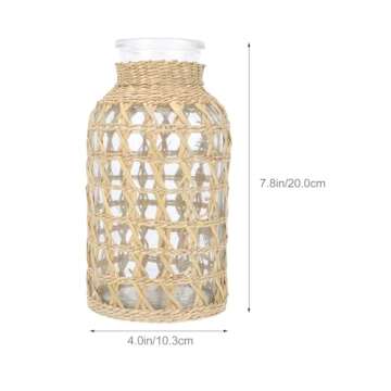 DOITOOL Farmhouse Vase for Vintage Floral Decor