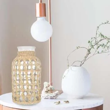 DOITOOL Farmhouse Vase for Vintage Floral Decor