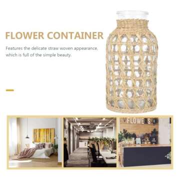 DOITOOL Farmhouse Vase for Vintage Floral Decor