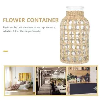 DOITOOL Farmhouse Vase for Vintage Floral Decor