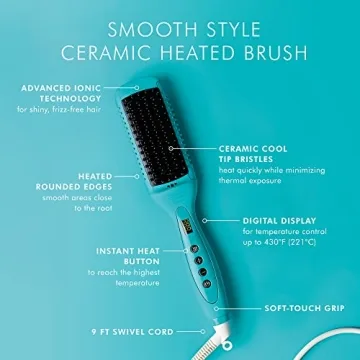 Moroccanoil Ceramic Heated Brush for Effortless Hair Styling