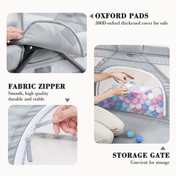 ANGELBLISS Foldable Baby Playpen for Indoor Outdoor Use