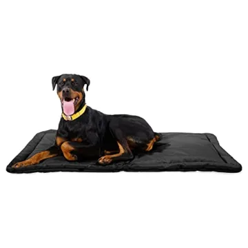 K9 Ballistics Tough Rip-Stop Dog Crate Pad - 47"x29" Obsidian Black