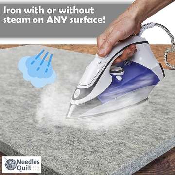 18" X 12" Wool Pressing Mat | 100% Natural New Zealand Wool Ironing Mat for Quilting Ironing Station - Wool Ironing Pad Quilters Pressing Pad - Pressing Mat Quilting Ironing Pads for Quilters