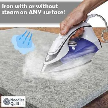 18" X 12" Wool Pressing Mat | 100% Natural New Zealand Wool Ironing Mat for Quilting Ironing Station - Wool Ironing Pad Quilters Pressing Pad - Pressing Mat Quilting Ironing Pads for Quilters