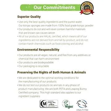 MY Konjac Sponge All Natural Fiber French Green Clay Facial Sponge. Excellent for combination skin. Leaping Bunny Cruelty Free and The Vegan Society approved.