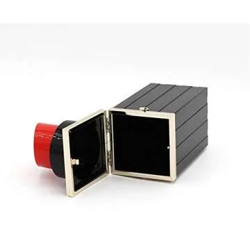 Chic Acrylic Lipstick Shape Evening Bag for Women