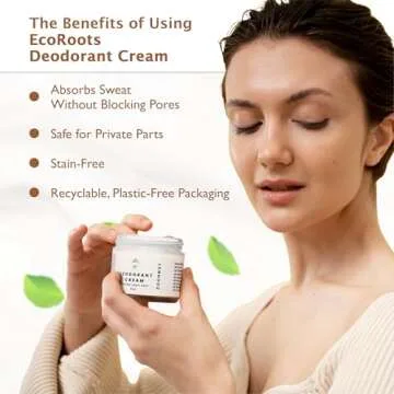 ECO ROOTS Natural Vegan Deodorant Cream Unisex Coconut Scent