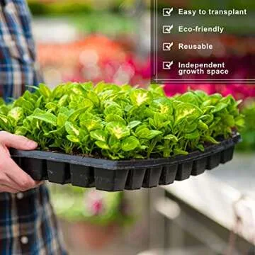 Elcoho 72 Cells Seed Starter Trays for Gardening Enthusiasts