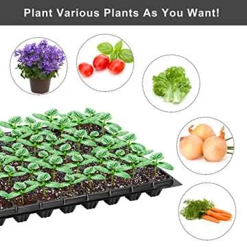 Elcoho 72 Cells Seed Starter Trays for Gardening Enthusiasts