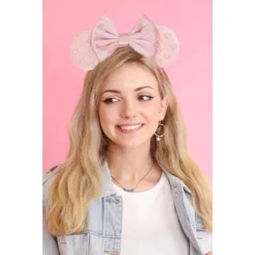 Adorable WOVOWOVO Pearl Mouse Ears for Magical Moments