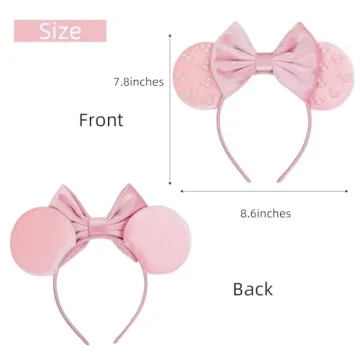Adorable WOVOWOVO Pearl Mouse Ears for Magical Moments