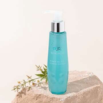 PÜR MINERALS See No More Deep Pore Facial Cleanser, Sulfate-Free, Blemish-Prone Skin, Refreshes & Cools Skin, Helps Smooth & Diminish Appearance of Blemishes, Lactic & Salicylic Acid
