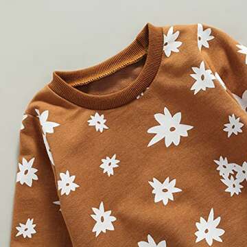 Newborn Infant Baby Girl Clothes Set Long Sleeve Sweatshirts Tops Pants Outfits Clothing Gifts