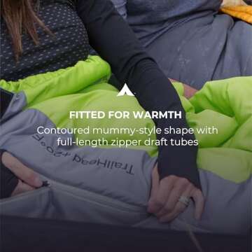 TETON Sports Trailhead, 20 Degree Sleeping Bag; Lightweight, Warm Mummy Sleeping Bag, Camping, Backpacking, Hiking