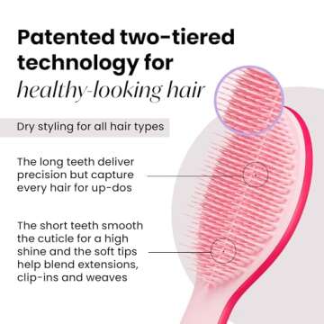 Tangle Teezer The Ultimate Styler Hair Styling Brush for Dry Styling, Maintains, Blends & Adds Volum...