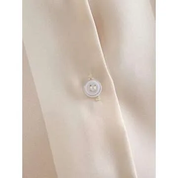 Silky Pinstripe Satin Blouse for Women